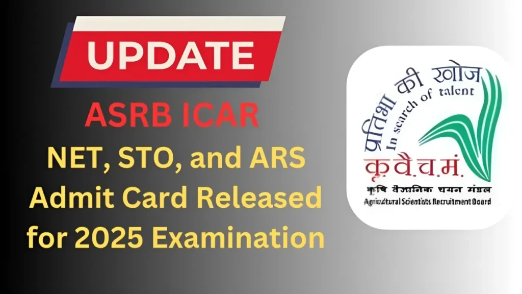 ASRB NET, SMS & STO Admit Card 2025 – Download Now ASRB NET, SMS & STO प्रवेश पत्र 2025 – डाउनलोड करें - sarkarinetwork.pro