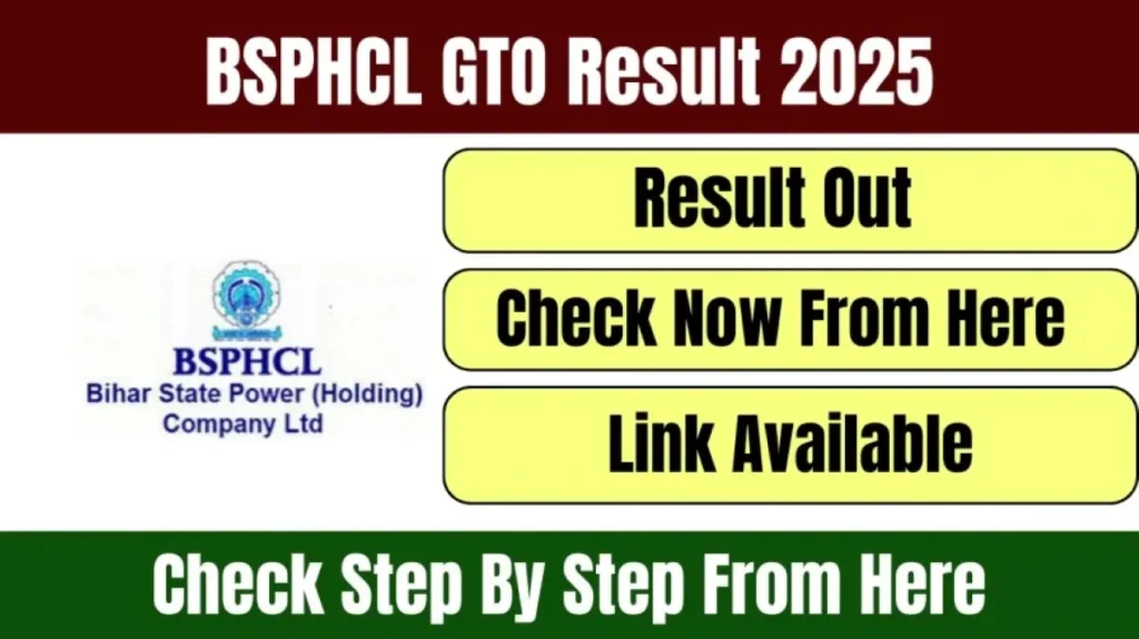 BSPHCL Assistant Executive Engineer (GTO) Result 2025 – Final Merit List, Cut-Off अंतिम मेरिट लिस्ट, कट-ऑफ - sarkarinetwork.pro