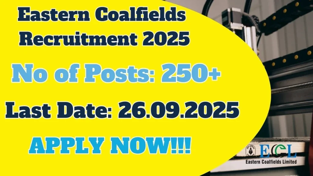 Eastern Coalfields ITI Apprentices भर्ती 2025 (280 पद) - sarkarinetwork.pro