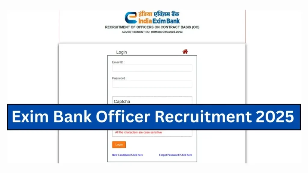 Exim Bank Officers Bharti 2025 Apply Online (08 Posts) एक्सिम बैंक ऑफिसर्स भर्ती - sarkarinetwork.pro