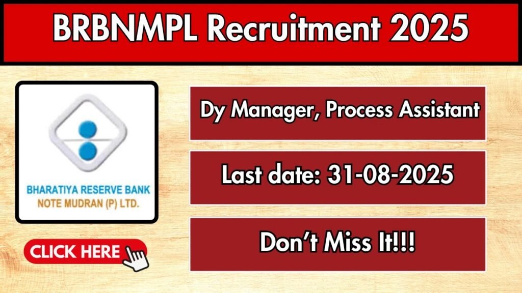 BRBNMPL Recruitment 2025 - sarkarinetwork.pro