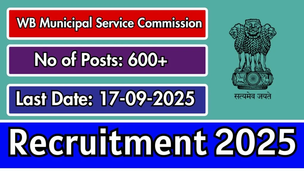 WBMSC Conservancy Mazdoor भर्ती 2025 (675 पद) WBMSC कंजर्वेंसी मजदूर - SARKARI NETWORK PRO 1
