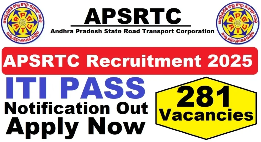 APSRTC ITI Apprentices Bharti 2025 एपीएसआरटीसी आईटीआई अपरेंटिस भर्ती 2025 - sarkarinetwork.pro