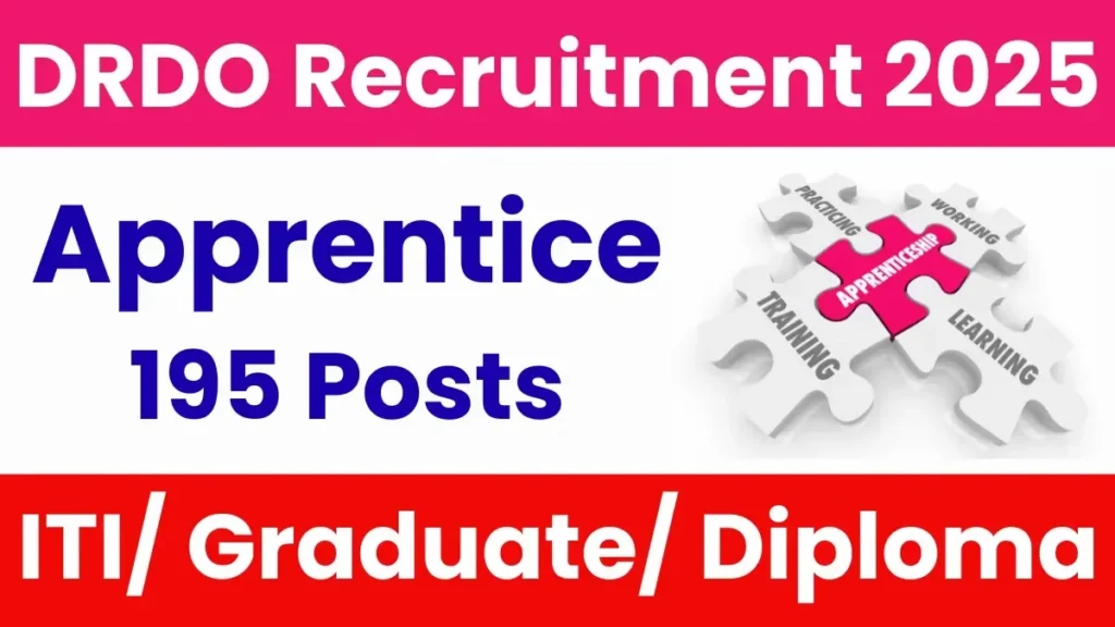 DRDO apprentice Bharti 2025 DRDO अपरेंटिस भर्ती 2025 - sarkarinetwork.pro