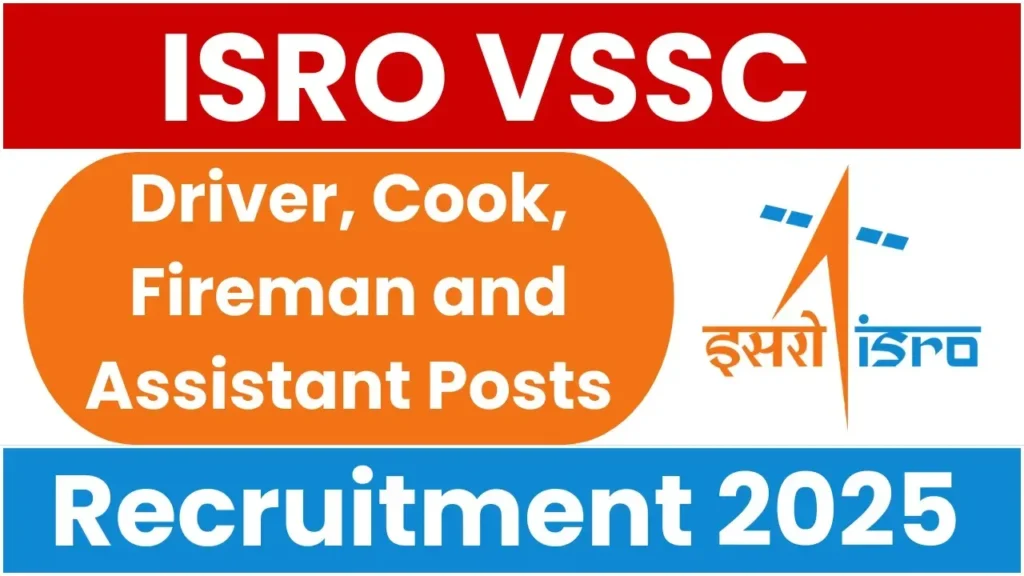 ISRO VSSC Recruitment 2025 इसरो वीएसएससी भर्ती 2025 - sarkarinetwork.pro