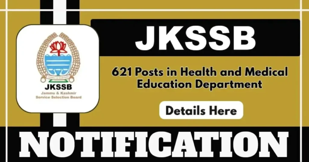 JKSSB Health Department Bharti 2025 Last Date Extended जम्मू कश्मीर स्वास्थ्य विभाग भर्ती 2025 - sarkarinetwork.pro