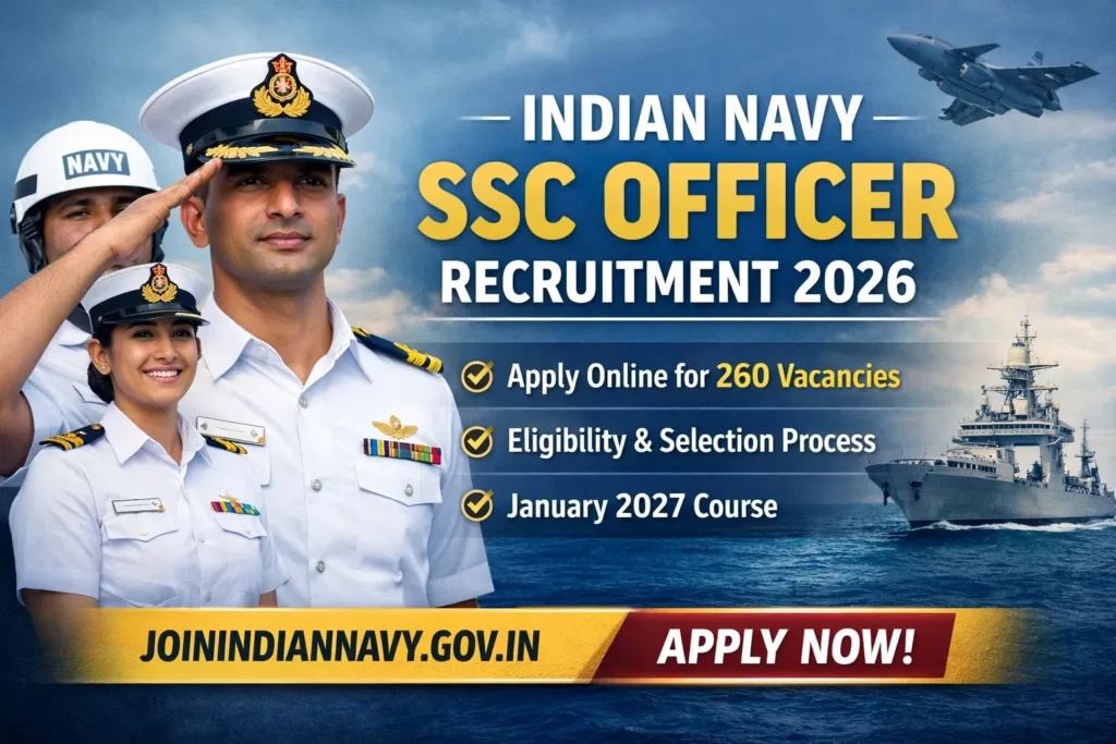 Indian Navy SSC Officer Bharti 2026 – भारतीय नौसेना एसएससी अधिकारी भर्ती 2026